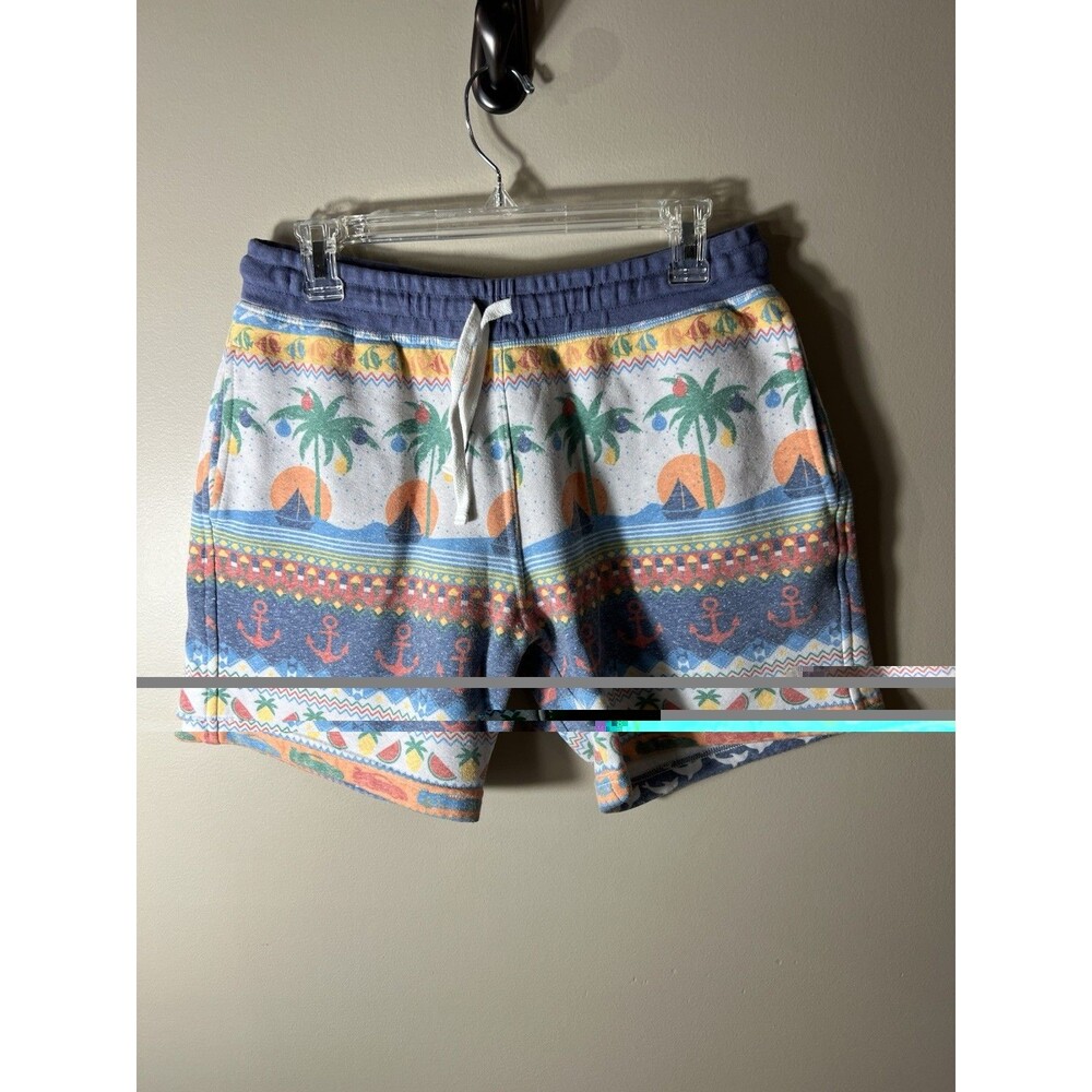 Chubbies Sweat Shorts Men Medium Palm Tropical Print 5.5" Inseam Made In USA